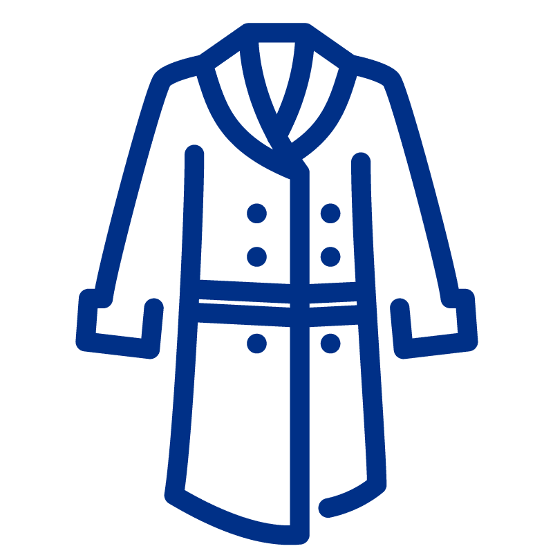 Mantel / Jacke aus Popeline